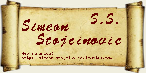 Simeon Stojčinović vizit kartica